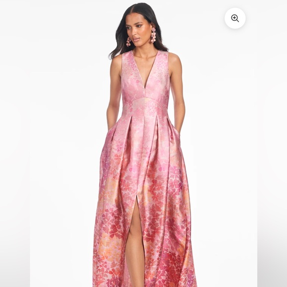 Sachin and Babi 
BROOKE GOWN - LIGHT SUNSET HYDRANGEA - Picture 4 of 7